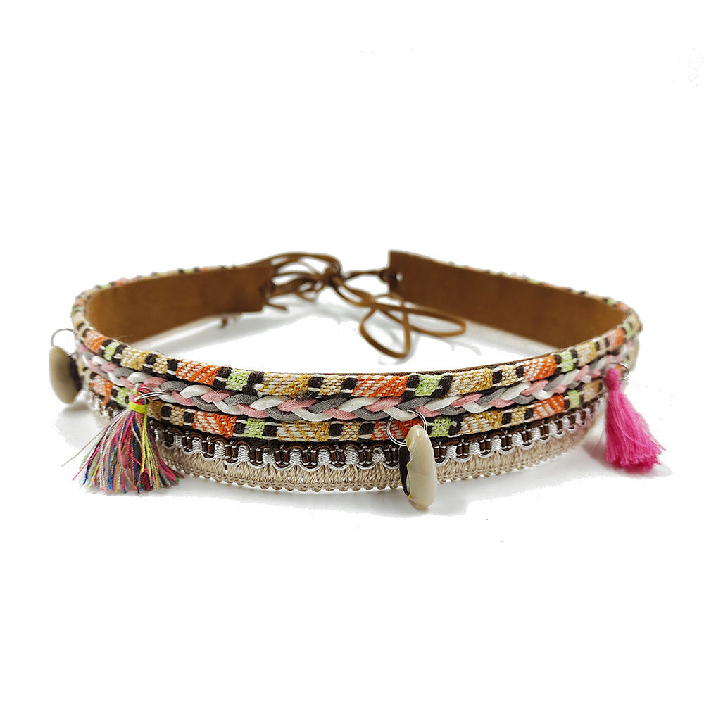 Pendant Parts Men's And Women's Decorative Lace-up Hat Scarf Accessories