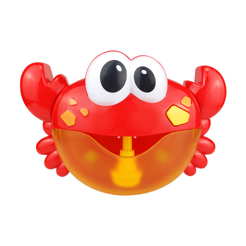 Crab spit bubble children play water vibrato blowing baby bathtub toy