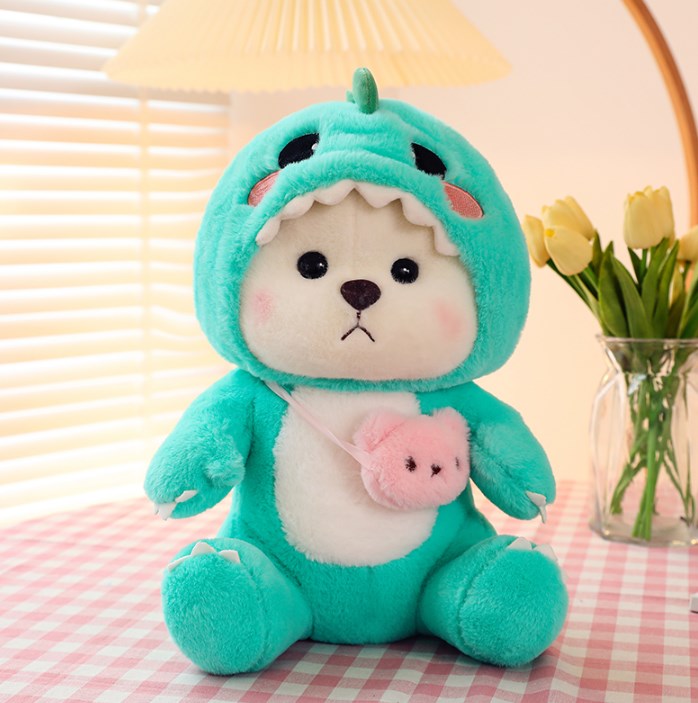New Creative Transformation Strawberry Lina Bear Doll Plush Toy Mini Teddy Bear