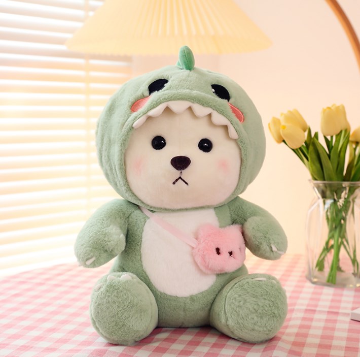 New Creative Transformation Strawberry Lina Bear Doll Plush Toy Mini Teddy Bear