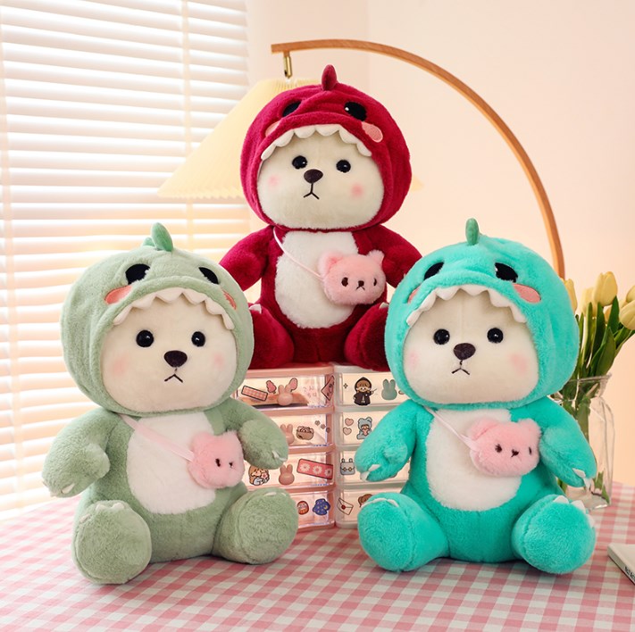 New Creative Transformation Strawberry Lina Bear Doll Plush Toy Mini Teddy Bear