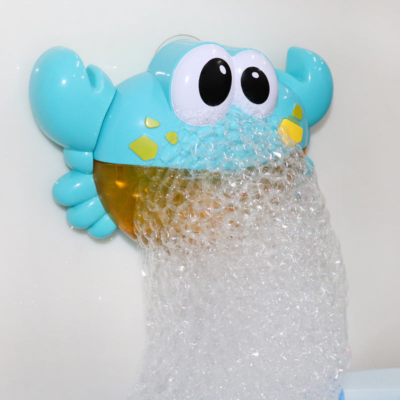 Crab spit bubble children play water vibrato blowing baby bathtub toy