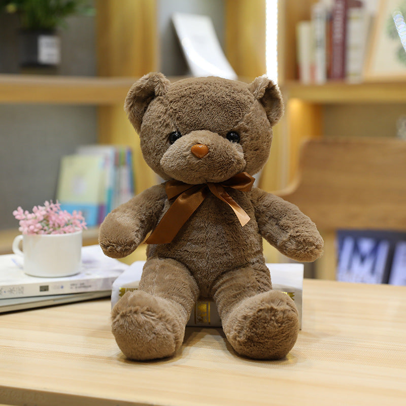 Bear doll plush toy doll ribbon scarf bow tie bear