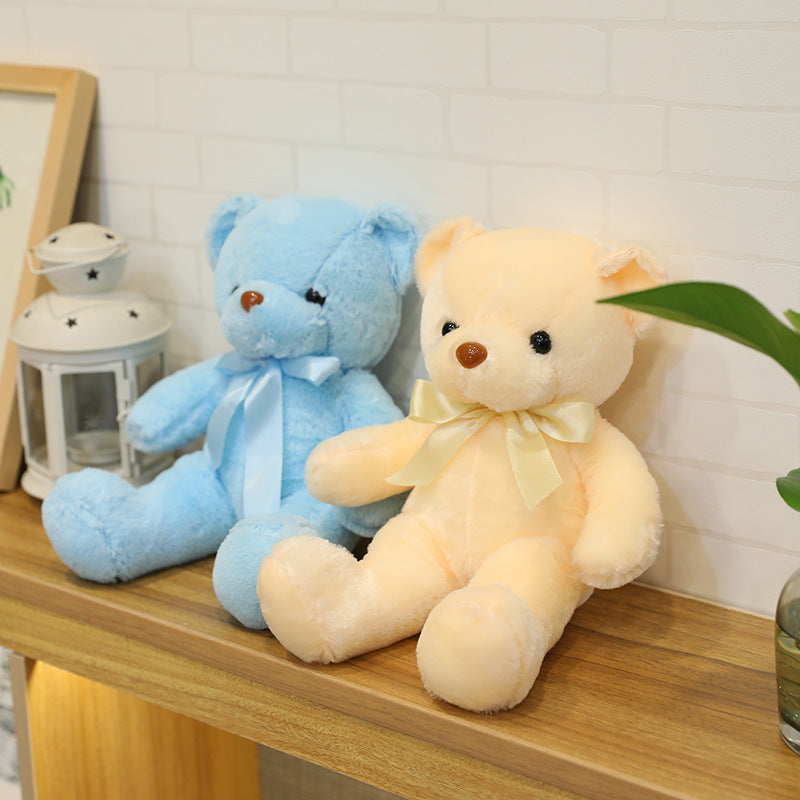 Bear doll plush toy doll ribbon scarf bow tie bear