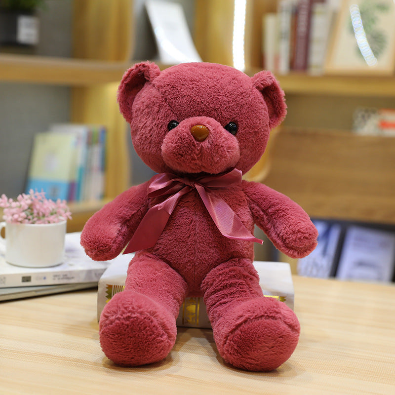 Bear doll plush toy doll ribbon scarf bow tie bear