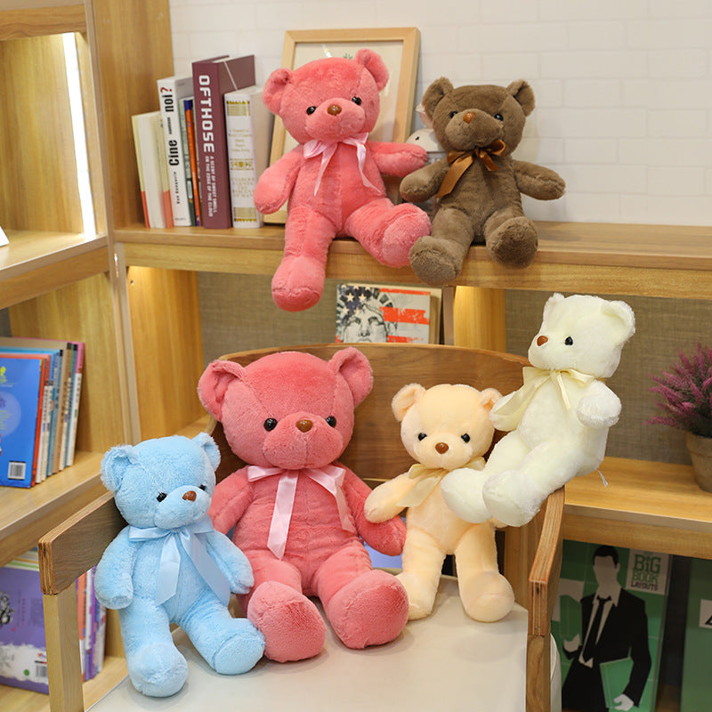 Bear doll plush toy doll ribbon scarf bow tie bear