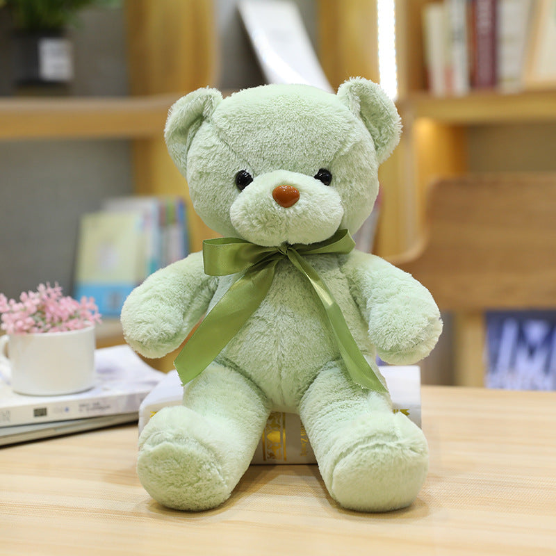Bear doll plush toy doll ribbon scarf bow tie bear