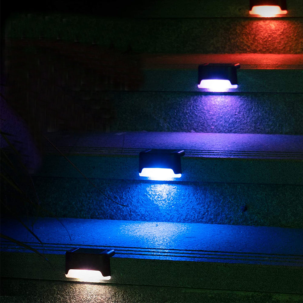 LED Light Solar Powered Staircase Step Light for Outdoor Use