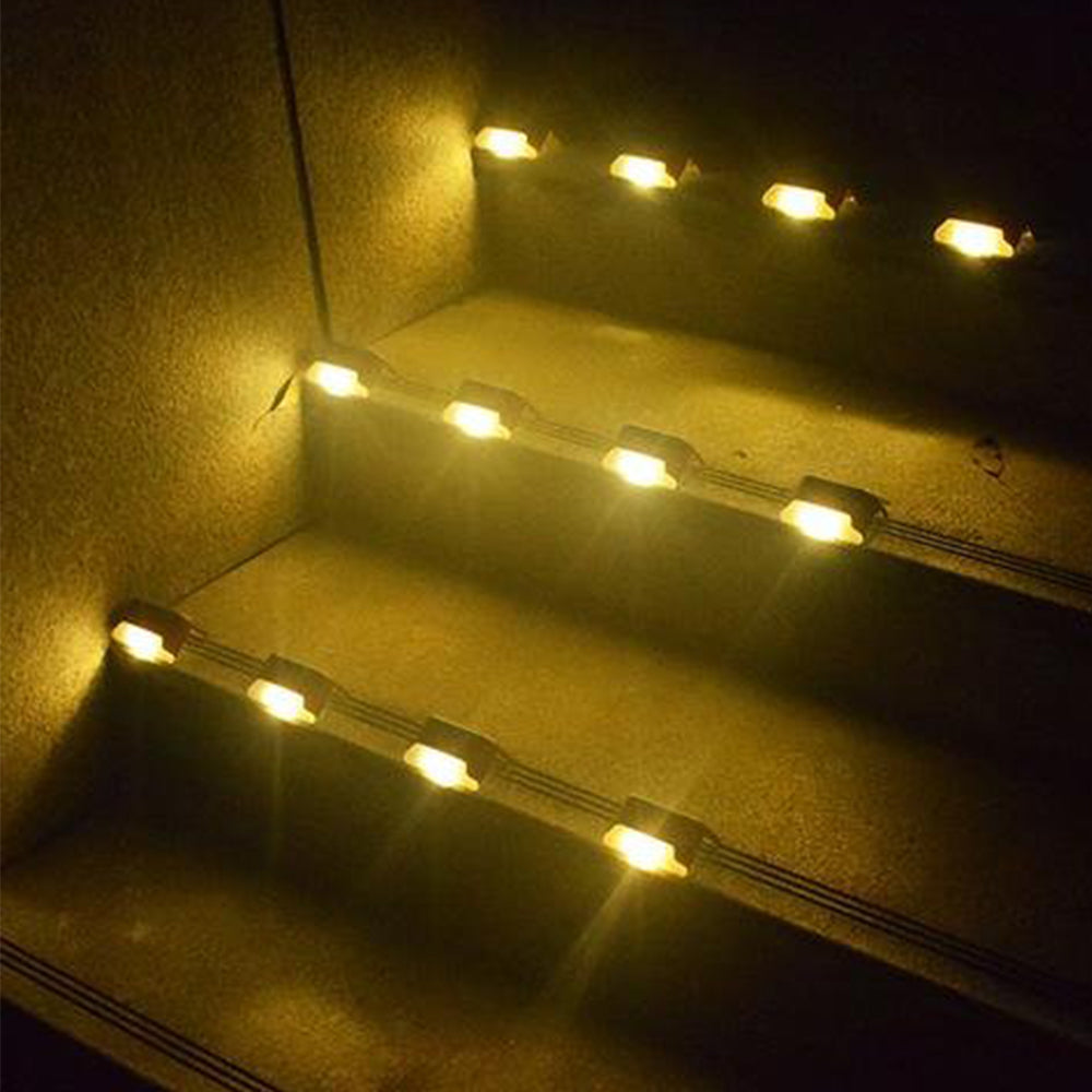 LED Light Solar Powered Staircase Step Light for Outdoor Use