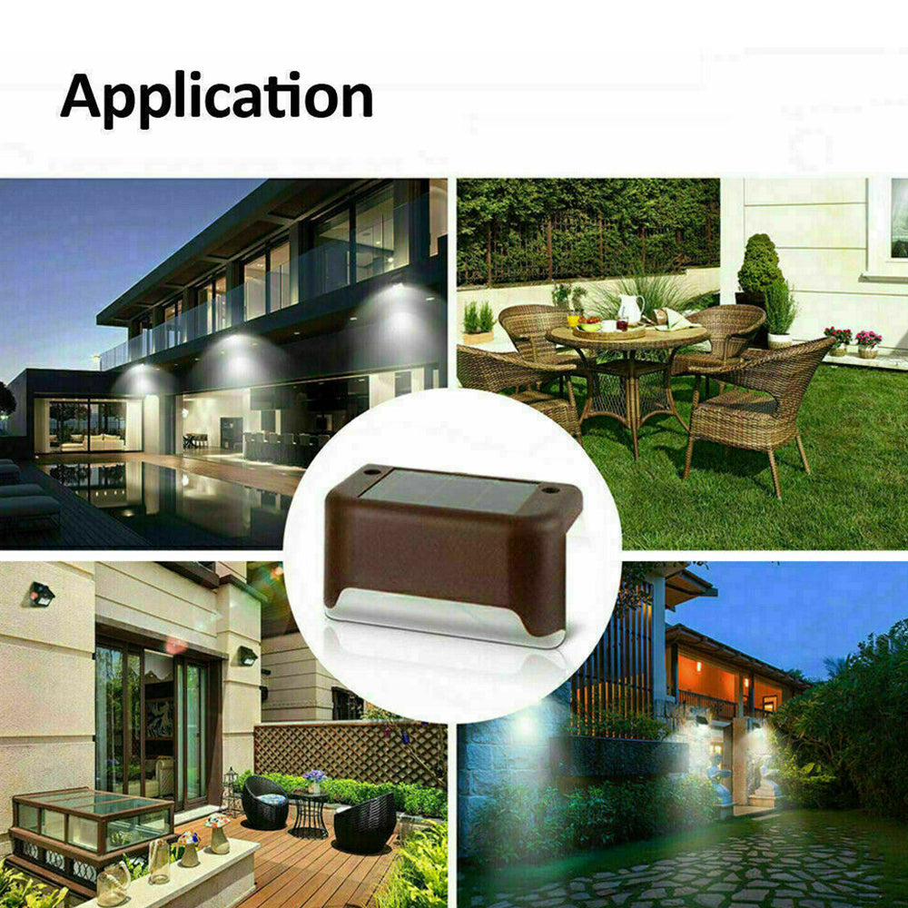 LED Light Solar Powered Staircase Step Light for Outdoor Use
