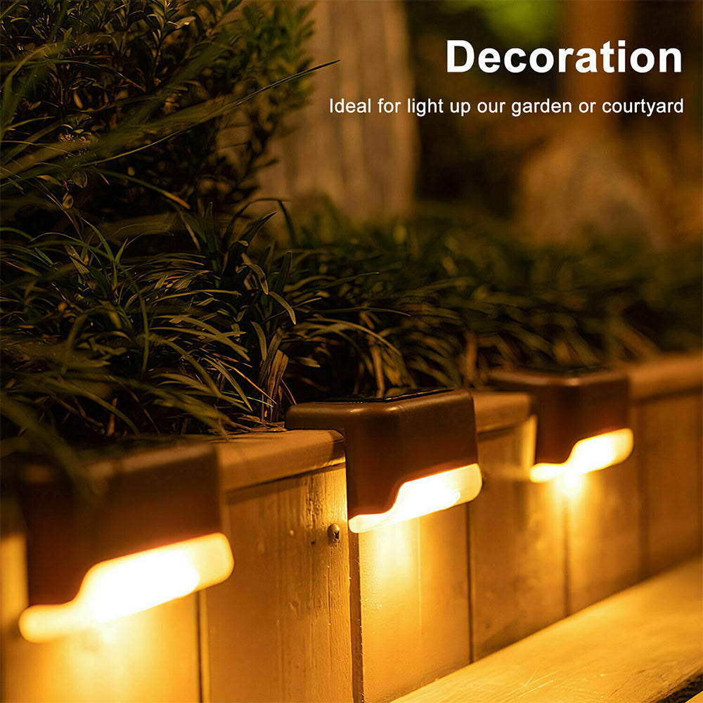 LED Light Solar Powered Staircase Step Light for Outdoor Use