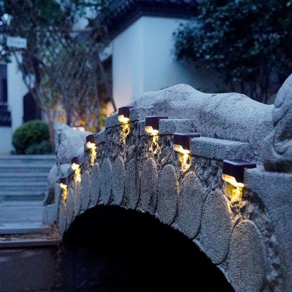 LED Light Solar Powered Staircase Step Light for Outdoor Use