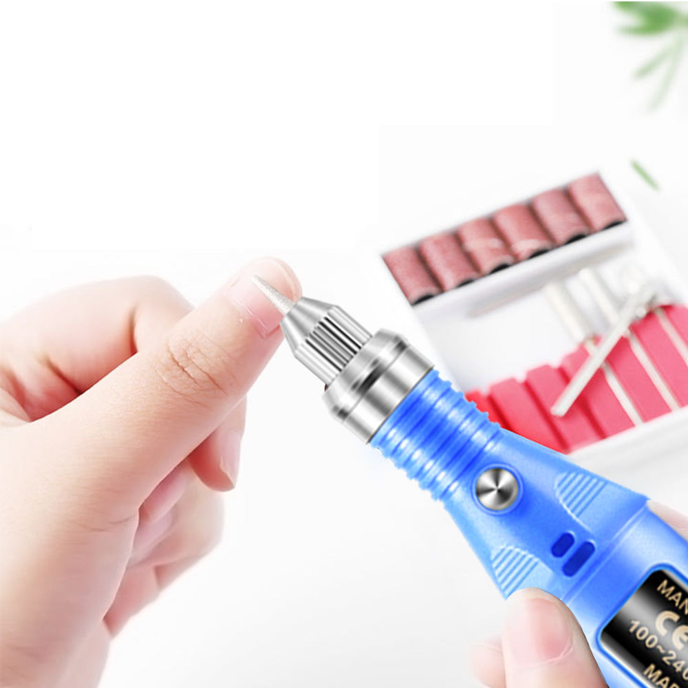 Manicure Pedicure Drill Set Machine for Ceramic Gel Nail Drill Equipment- USB Powered