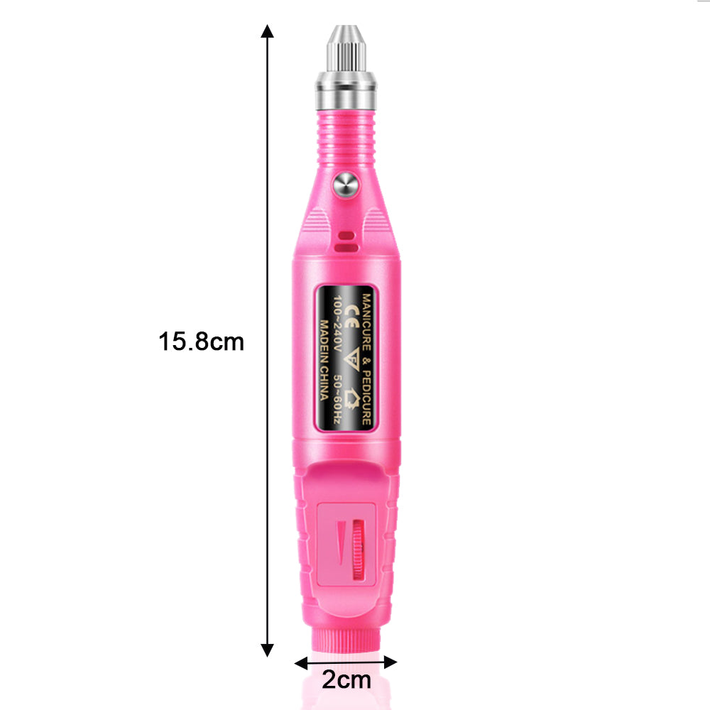 Manicure Pedicure Drill Set Machine for Ceramic Gel Nail Drill Equipment- USB Powered