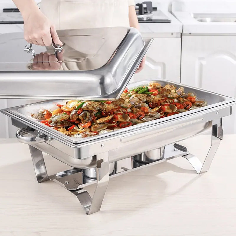 9L 304 Insulated Food Warmer Bain Marie Food Buffet Warmer Chafing Dish