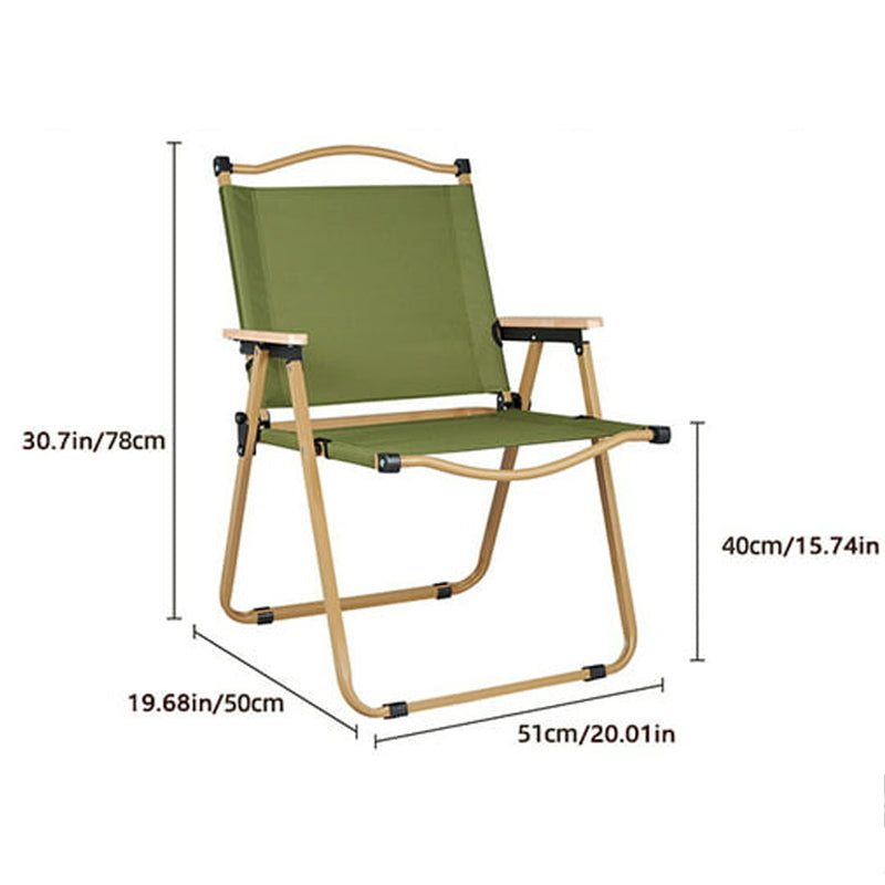 Heavy Duty Portable Outdoor Adult Camping Kermit Chair with Arm Rest