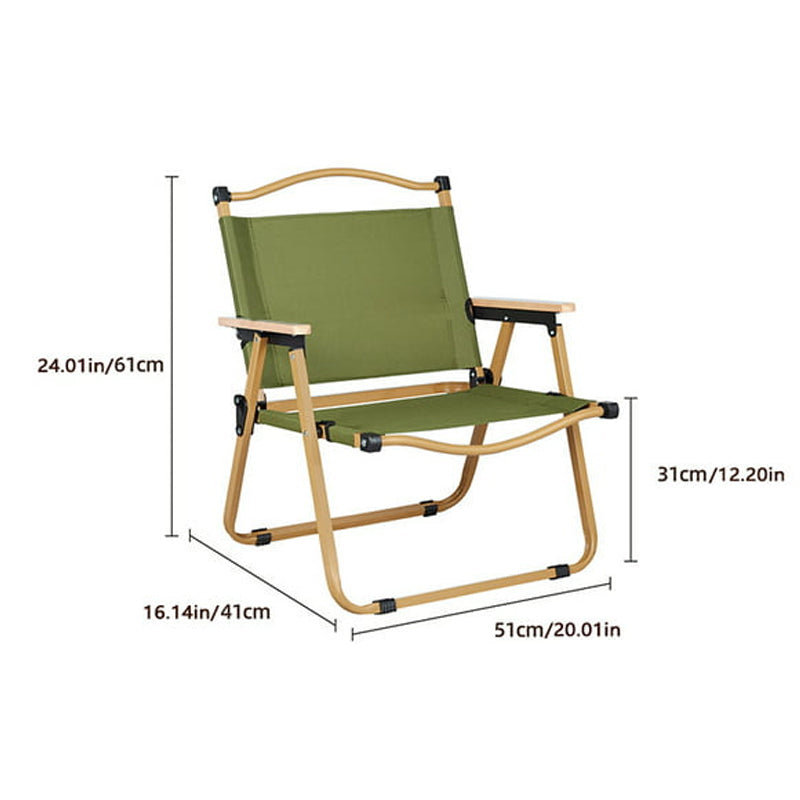 Heavy Duty Portable Outdoor Adult Camping Kermit Chair with Arm Rest