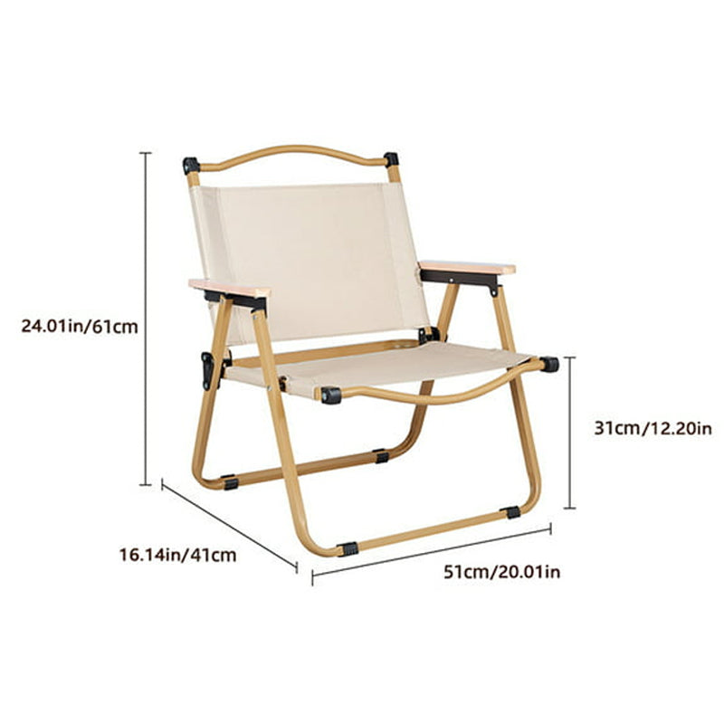 Heavy Duty Portable Outdoor Adult Camping Kermit Chair with Arm Rest
