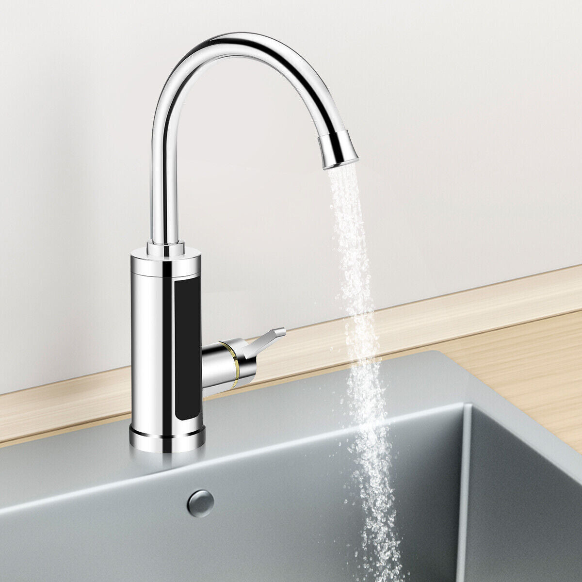 Electric Heating Fast Instant Hot Water Heater Faucet - Silver