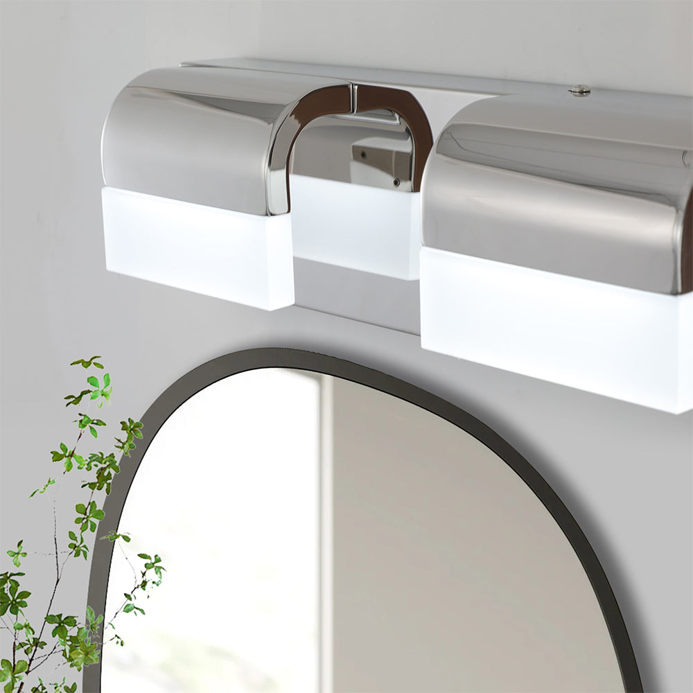 Modern 4-Light LED Black Vanity Mirror Light for Bathrooms & Makeup Tables