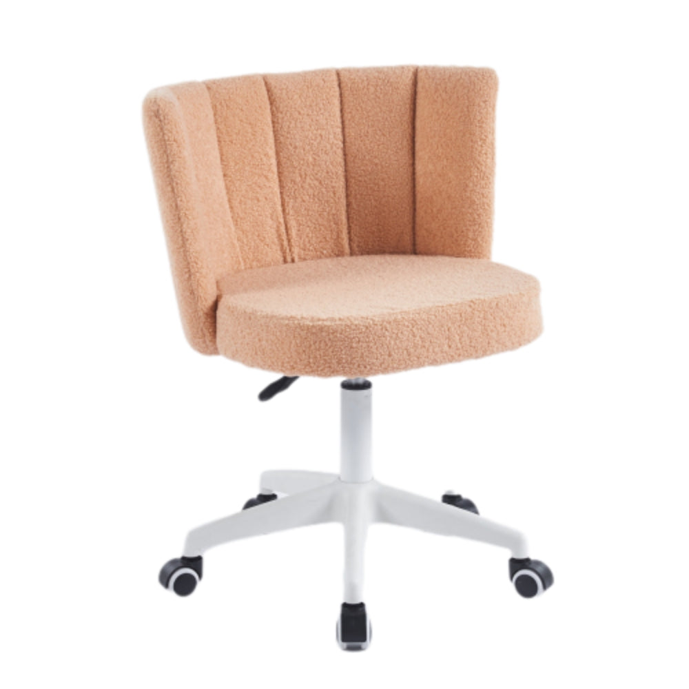 Adjustable Fluffy Swivel Home Office Chair for Cozy Productivity