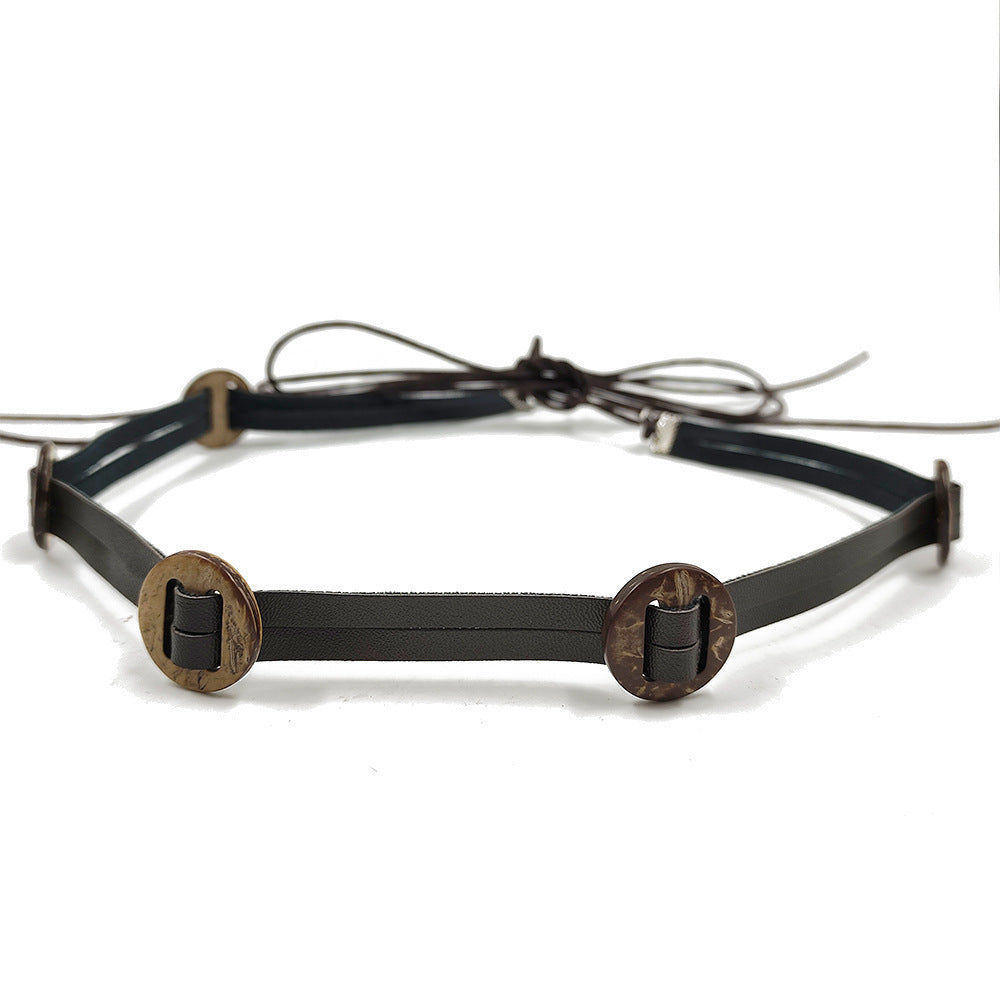 Pendant Parts Men's And Women's Decorative Lace-up Hat Scarf Accessories