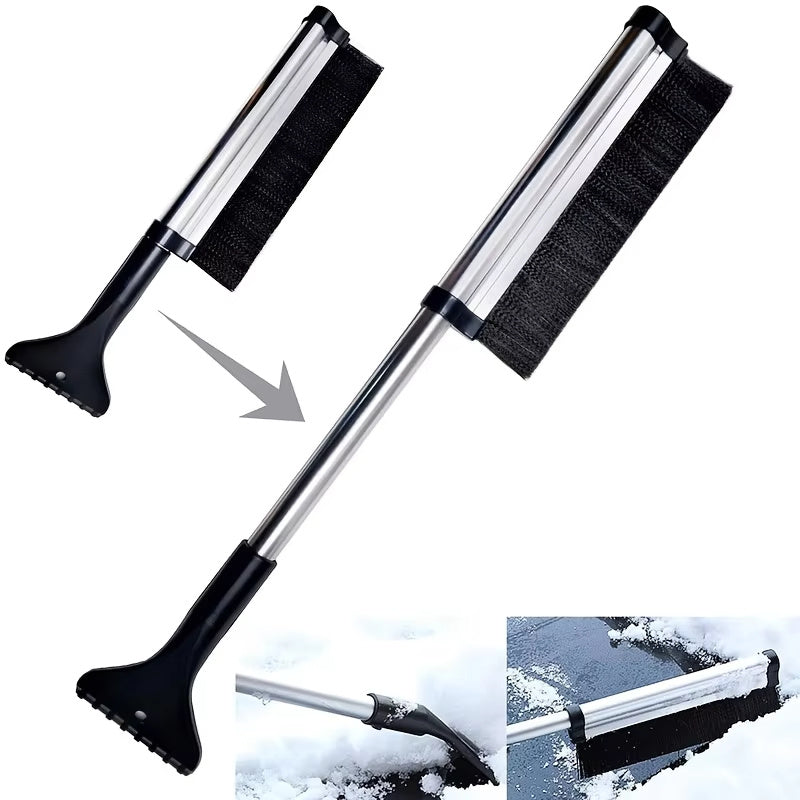 Windshield Wiper Snow Removal Brush Shovel Extendable Stainless Steel