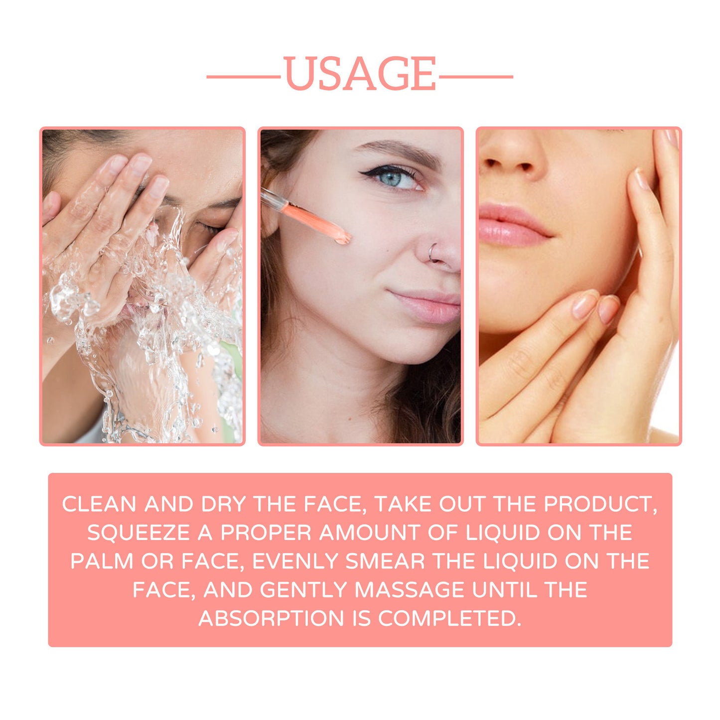 5 In 1 Facial Serum Vitamin C Anti Aging Reduces Hydrating Collagen Serum