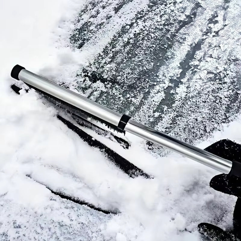 Windshield Wiper Snow Removal Brush Shovel Extendable Stainless Steel