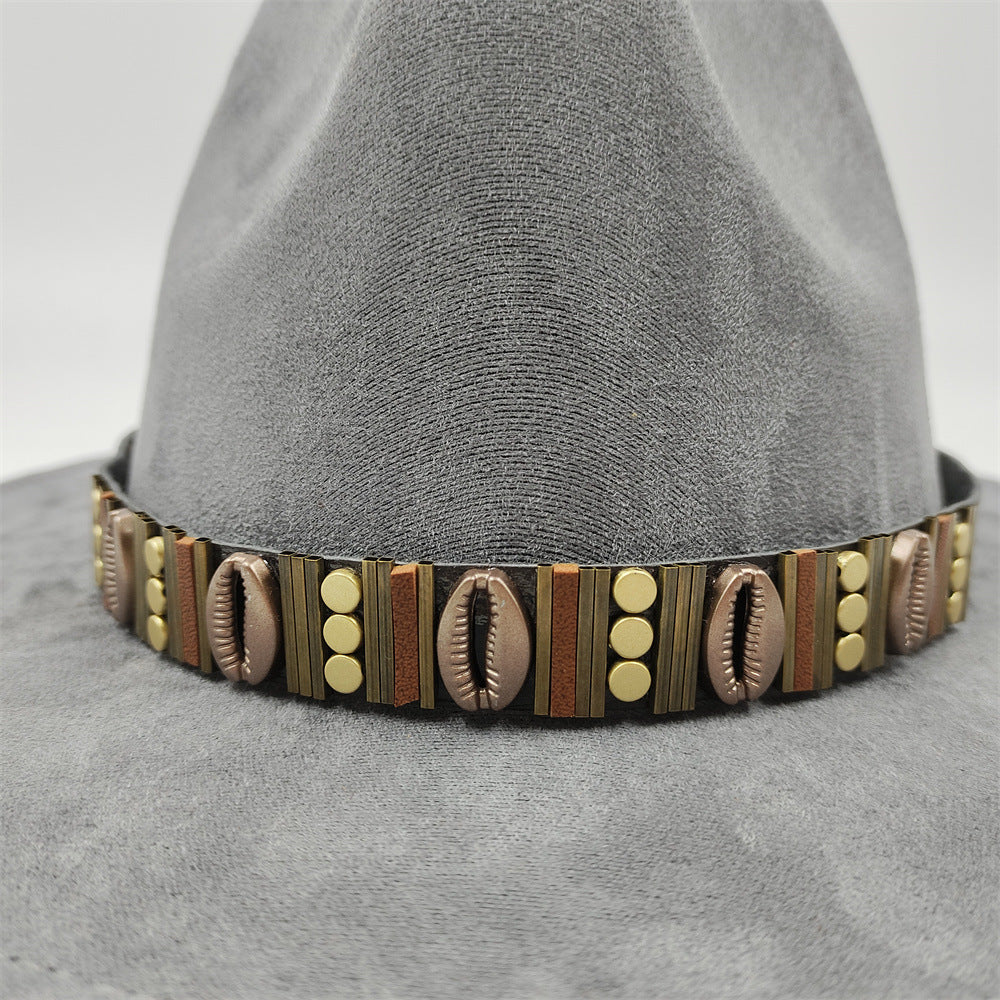 Pendant Parts Men's And Women's Decorative Lace-up Hat Scarf Accessories
