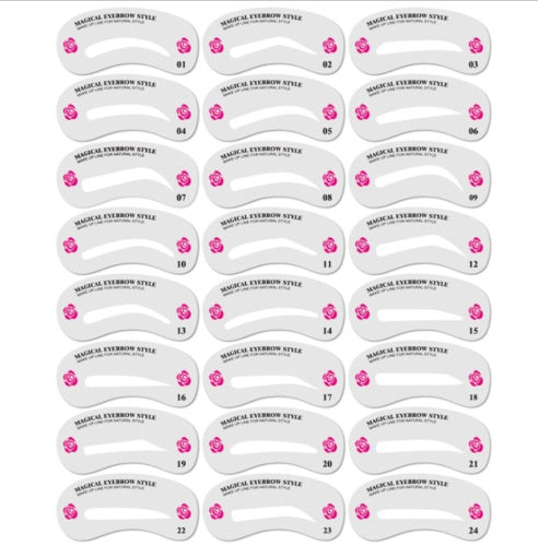Eyebrow Stamp Shaping Stencil Kit