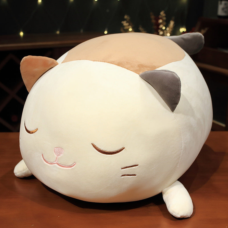 Cat plush toy cute lazy cat doll pillow
