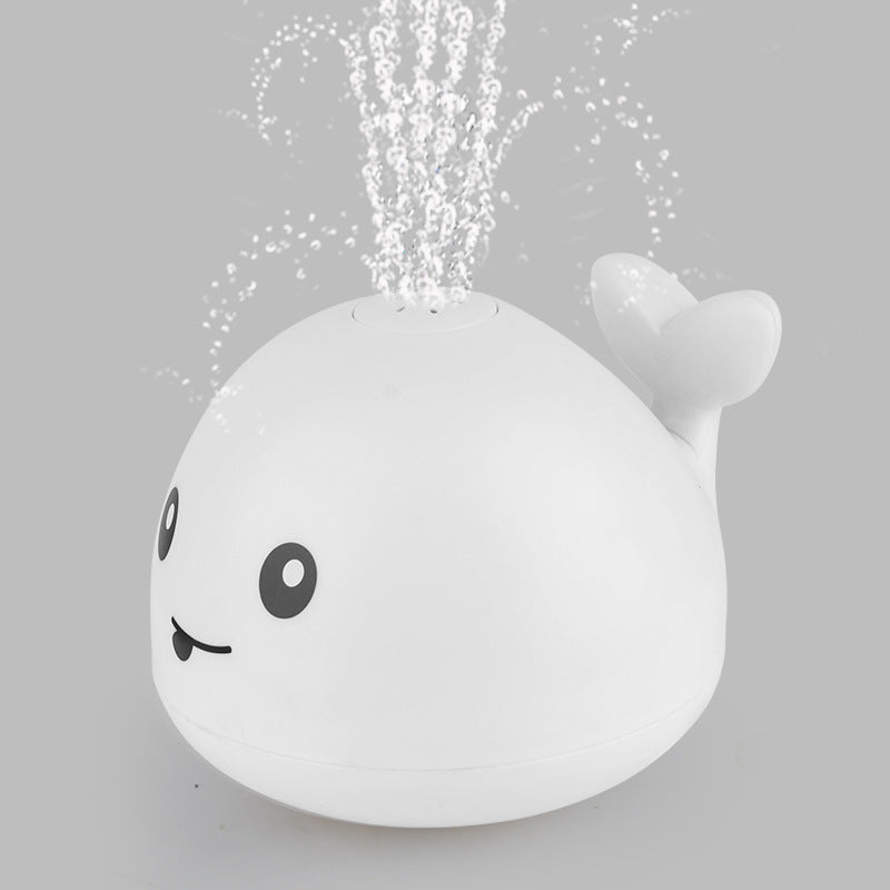 Electric sensor water spray whale baby toys with lights and music universal play water toys