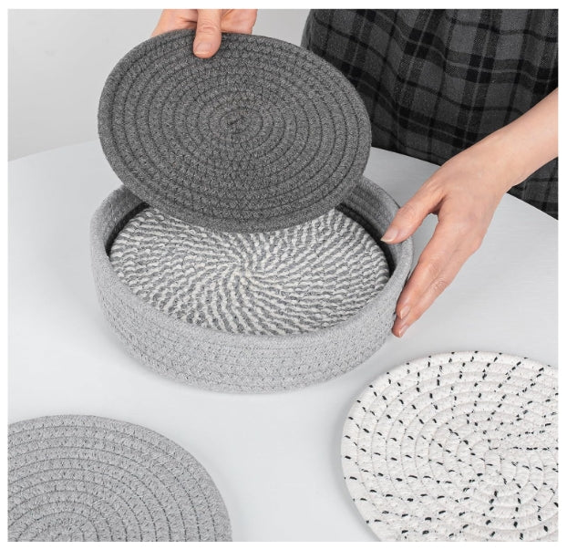 8" Trivets for Hot Dishes, 6 Heat Resistant Hot Pads - THEAMBIENCEHOME