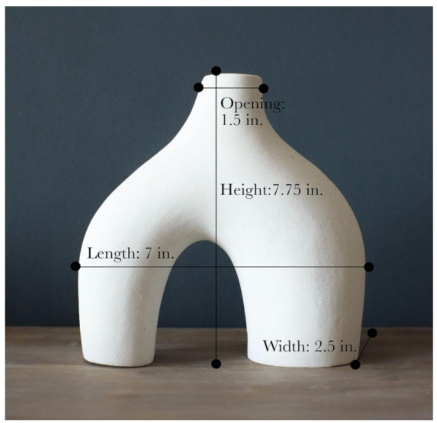 Ceramic Hollow Vase Set of 2 - THEAMBIENCEHOME