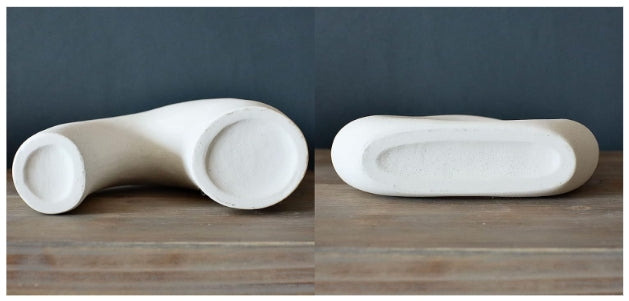 Ceramic Hollow Vase Set of 2 - THEAMBIENCEHOME