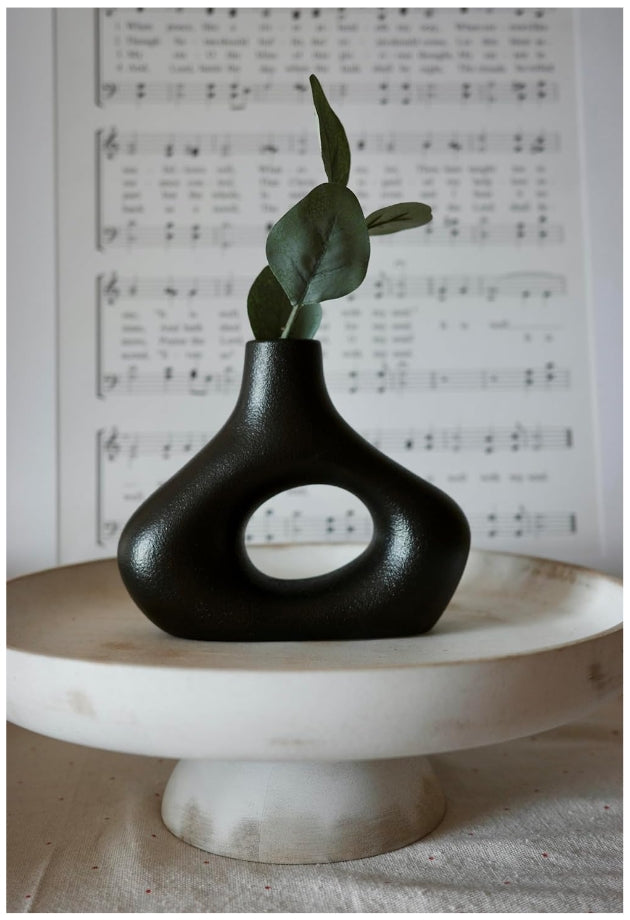 Ceramic Hollow Vase Set of 2 - THEAMBIENCEHOME