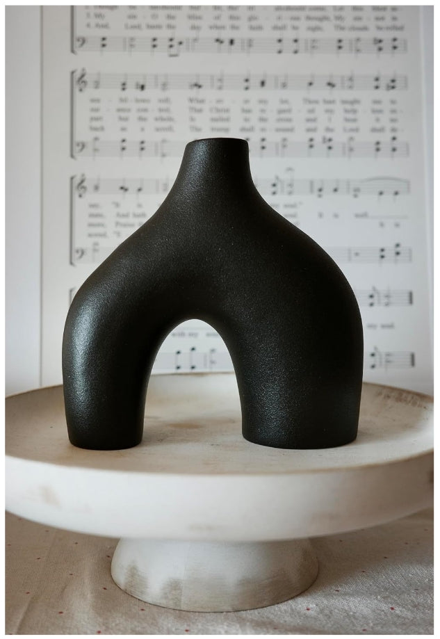 Ceramic Hollow Vase Set of 2 - THEAMBIENCEHOME