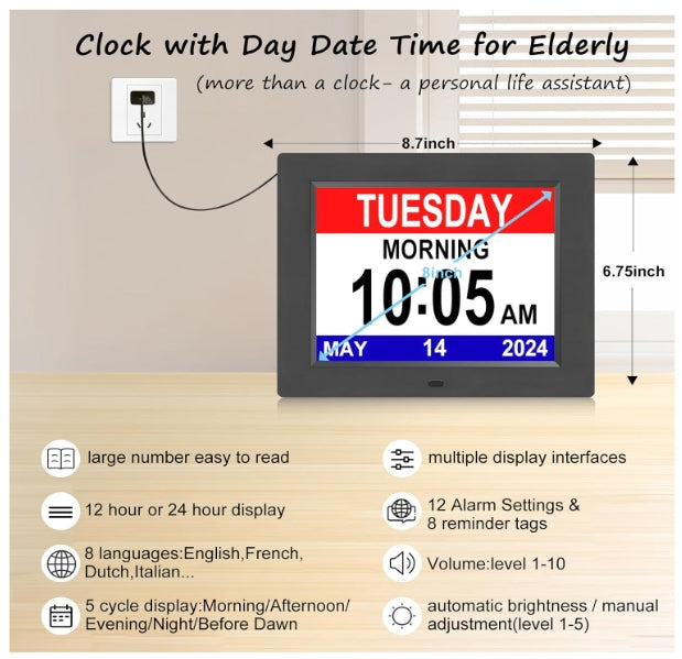 Digital Clocks with Auto Dimmable Display - THEAMBIENCEHOME