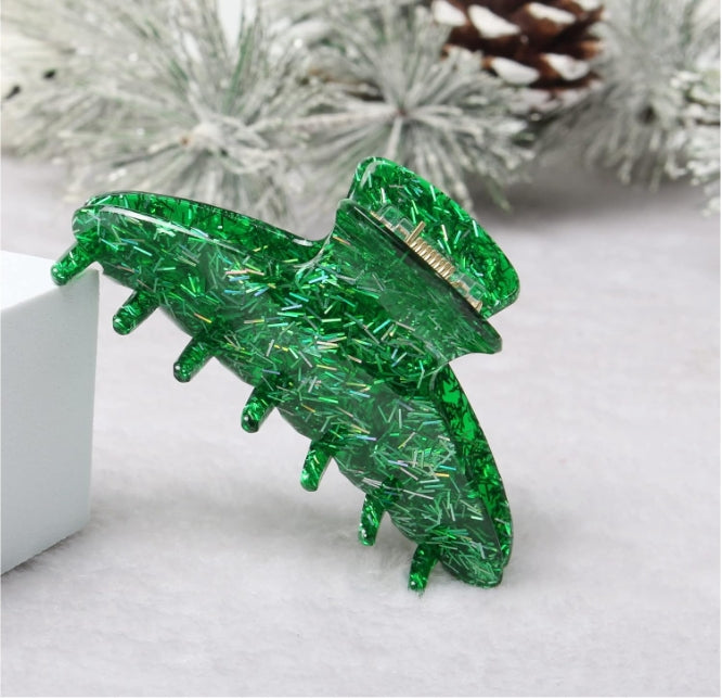 3Pcs Christmas Hair Claw Clips for Women Girls Rhinestone Hair Accessories