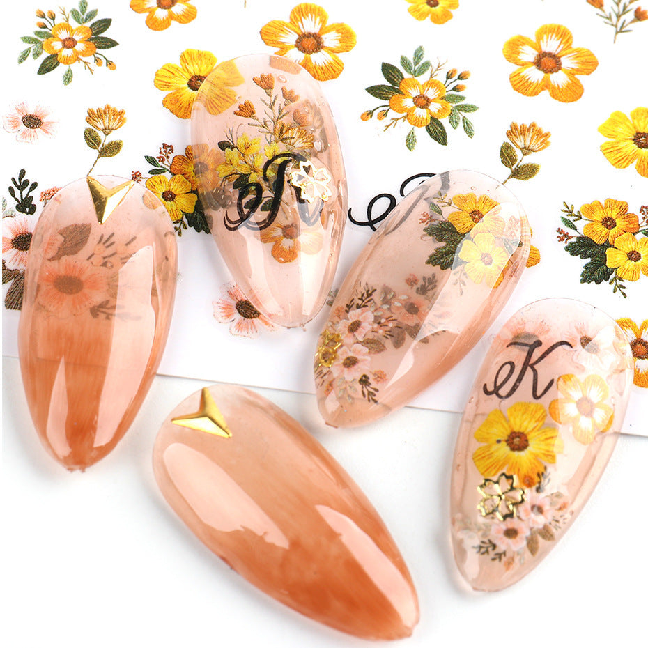 Nail Floral Sticker
