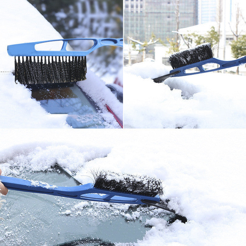 Automobile With Snow Removal Brush And Glass Shovel