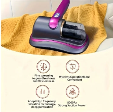 Super Suction Power And Low Noise For Deep Cleaning, Handheld Hoover, Mattress Hoover, Effective Cleaning Of Beds, Sofas, Pet Hair And Carpets, Bedrooms