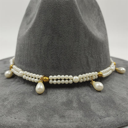 Pendant Parts Men's And Women's Decorative Lace-up Hat Scarf Accessories