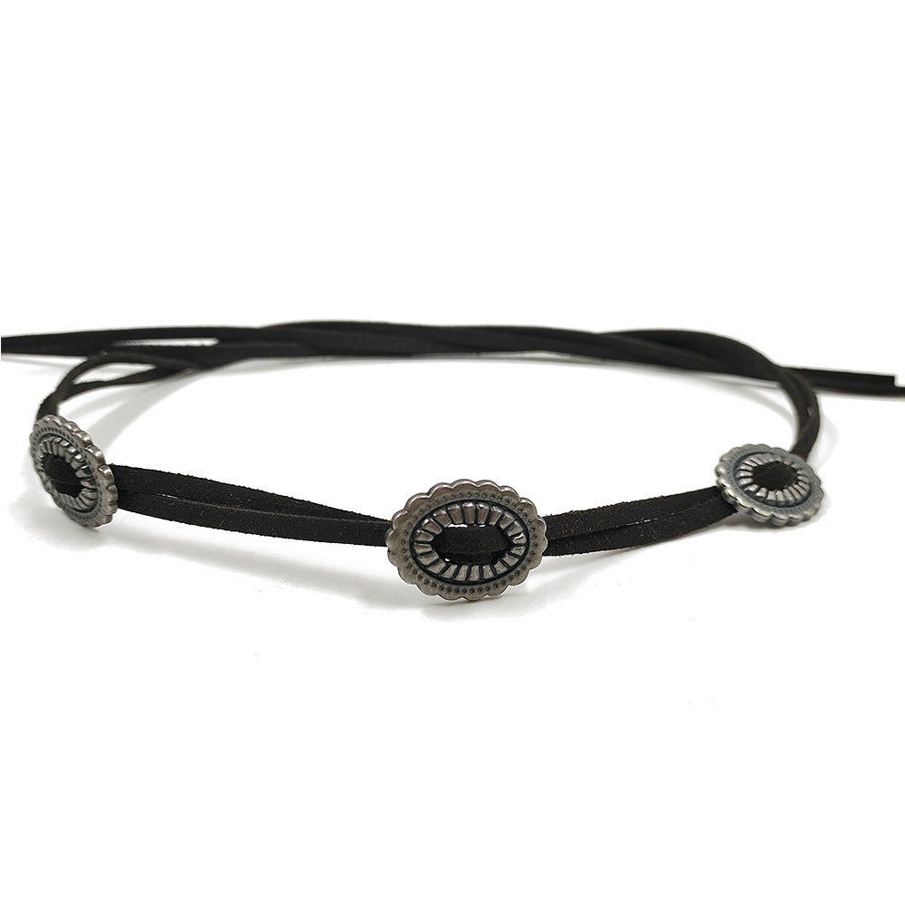 Pendant Parts Men's And Women's Decorative Lace-up Hat Scarf Accessories
