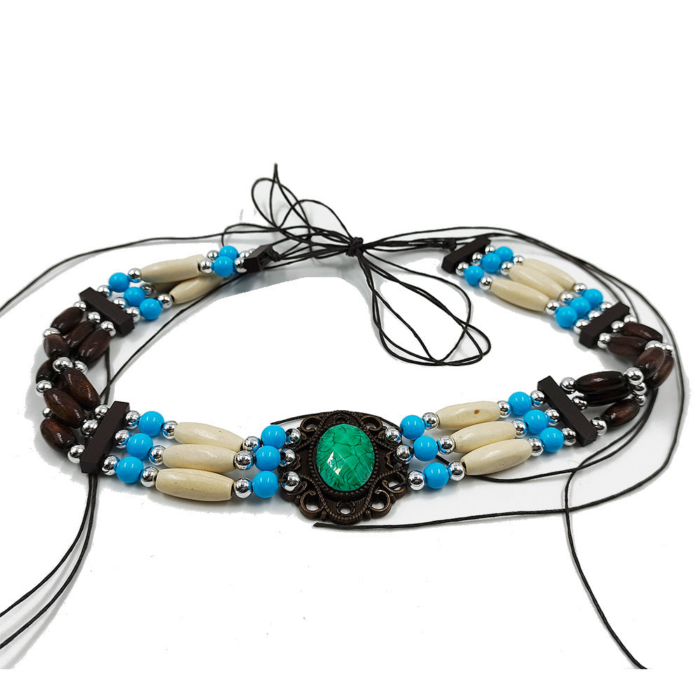 Pendant Parts Men's And Women's Decorative Lace-up Hat Scarf Accessories
