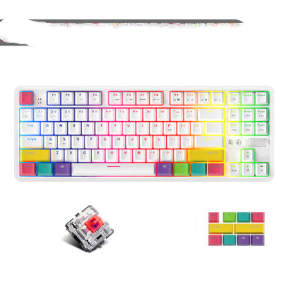 Wireless Bluetooth Wired Dual Mode Mechanical Keyboard 87 Key RGB
