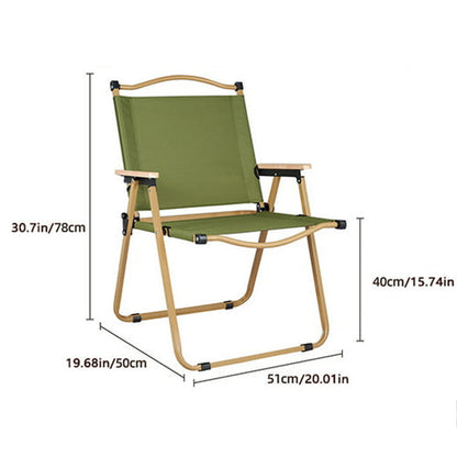 Heavy Duty Portable Outdoor Adult Camping Kermit Chair with Arm Rest