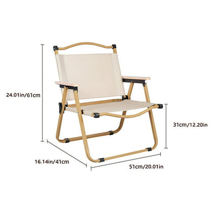Heavy Duty Portable Outdoor Adult Camping Kermit Chair with Arm Rest