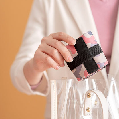 Reusable Eco-Friendly Foldable Shopping Bag with Handles and Pocket